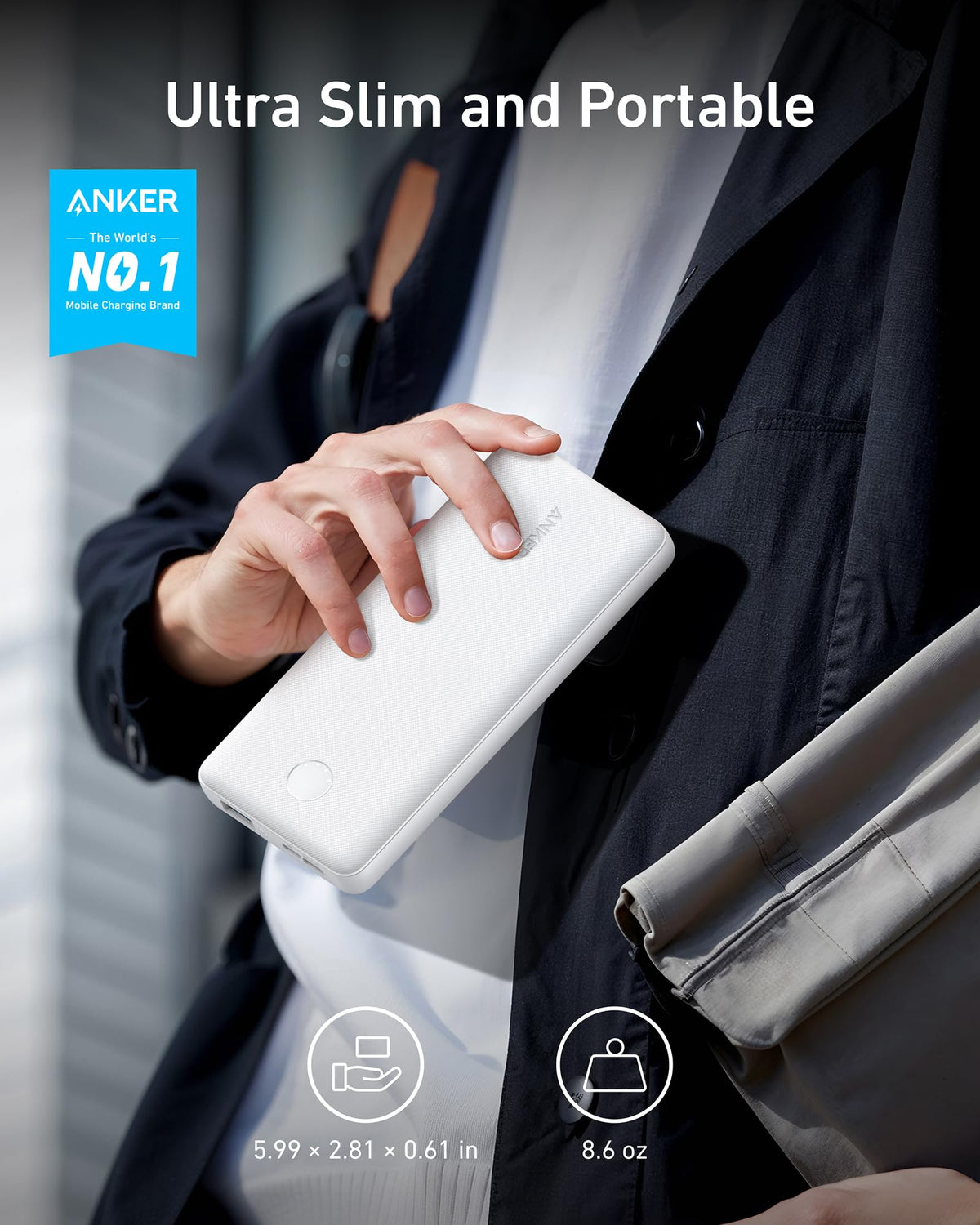 Refurbished ankerrdeals 313 Power Bank (Core 10K)