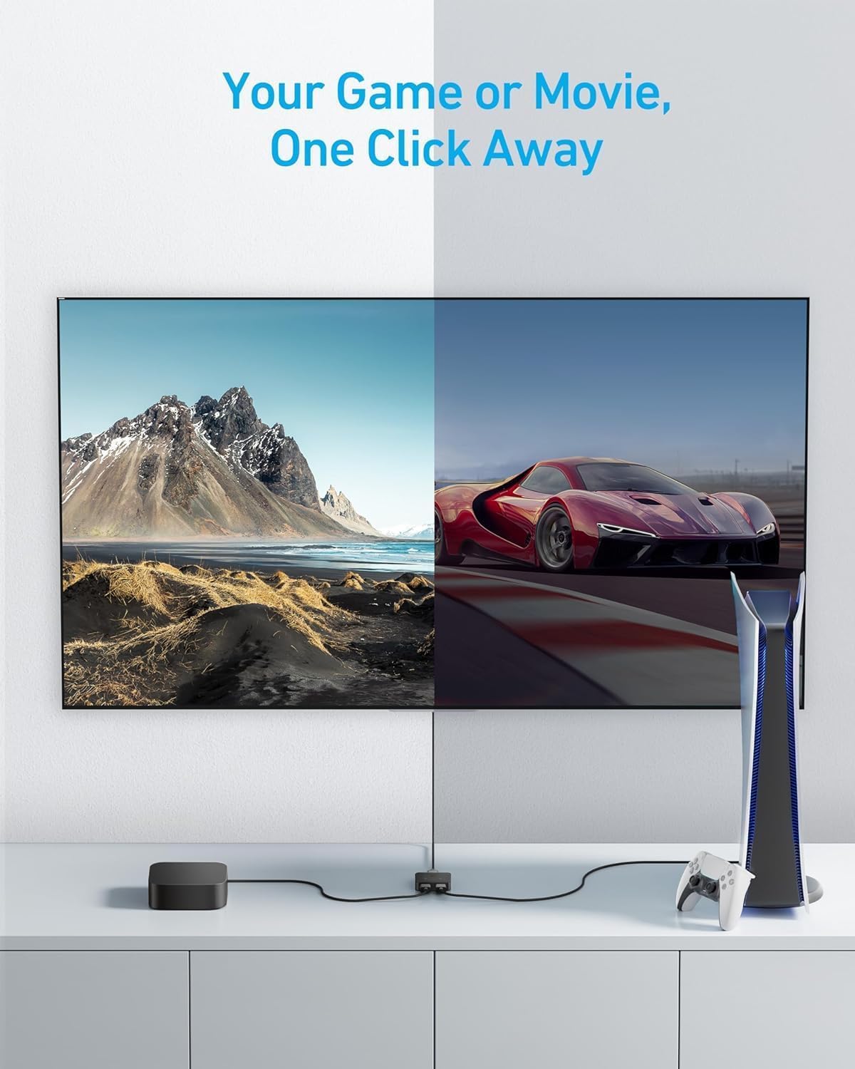 ankerrdeals HDMI Switch (2 in 1 Out, 4K HDMI)