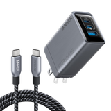ankerrdeals Pro Charger (100W, 3 Ports, GaN) and USB-C to USB-C Cable (240W, 6 ft)