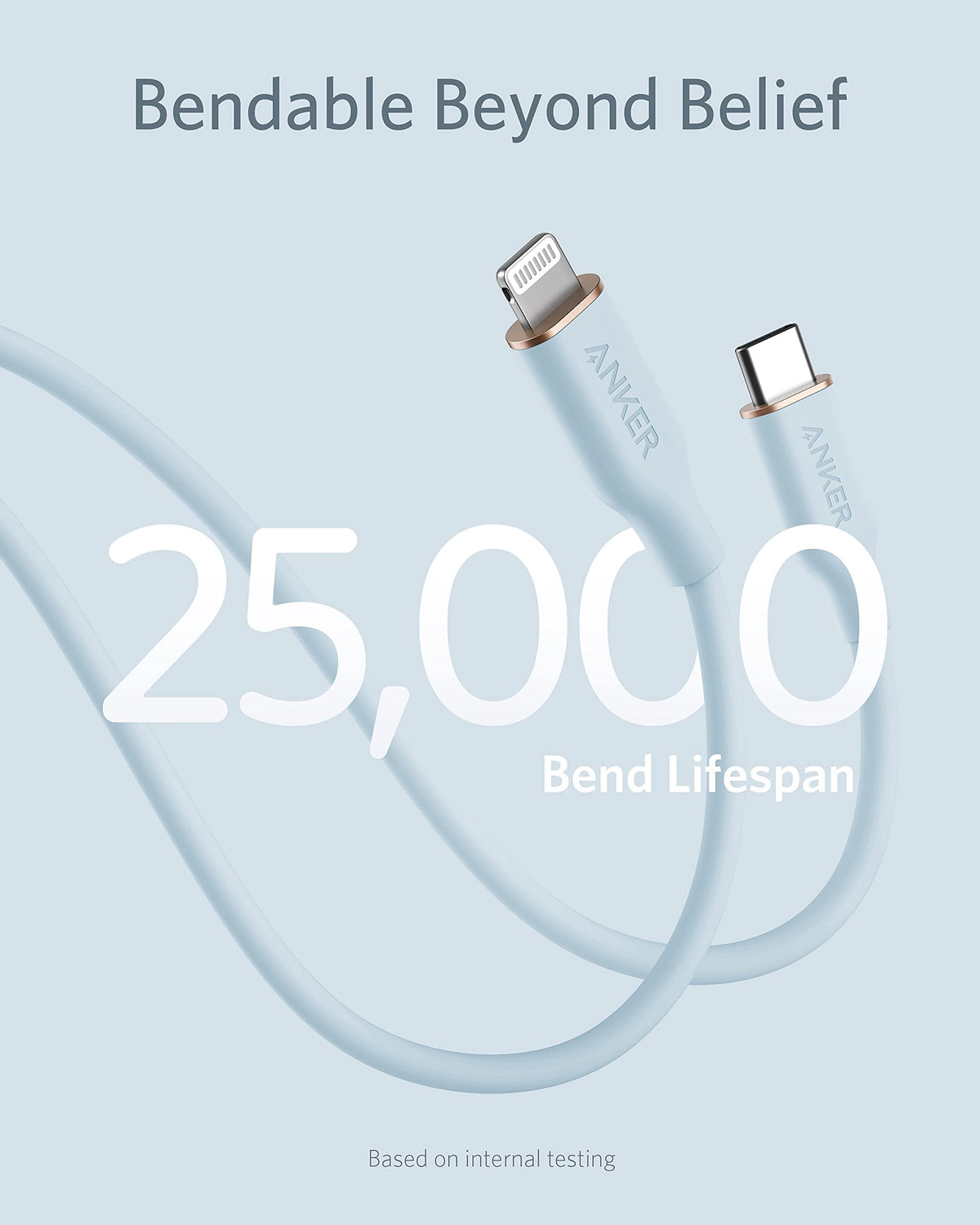 Refurbished ankerrdeals 641 USB-C to Lightning Cable (Flow, Silicone)