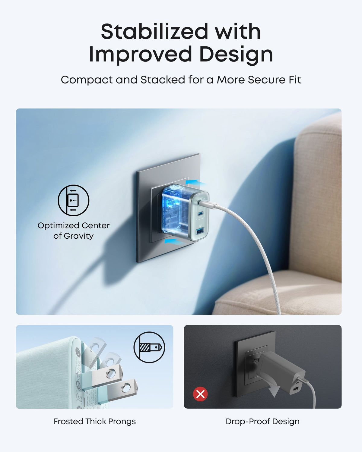 ankerrdeals Mini Charger (70W, 3 Ports)