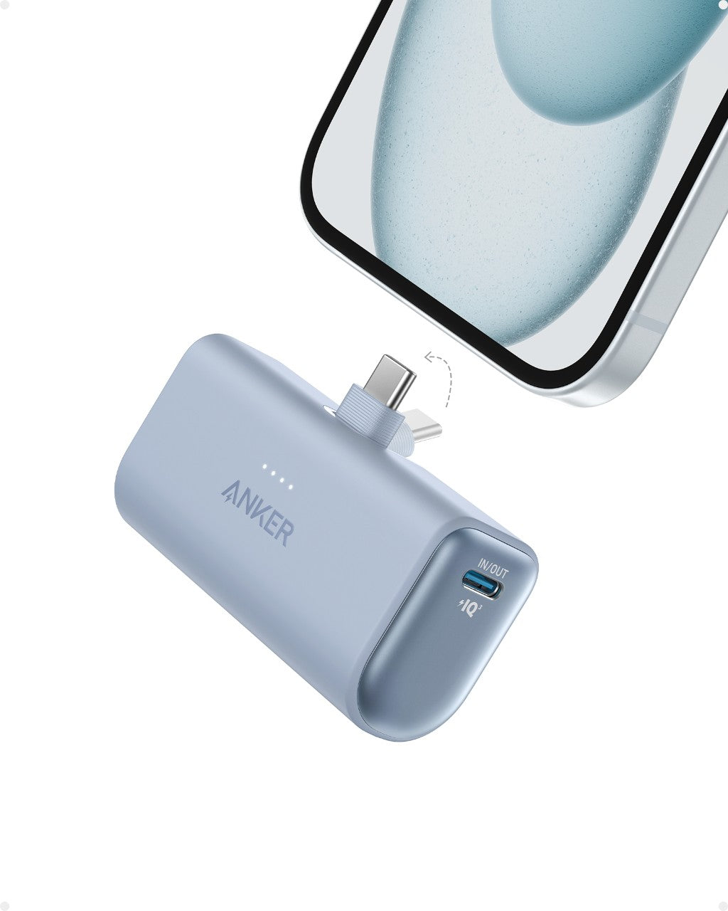 Refurbished ankerrdeals Mini Power Bank (22.5W, Built-In USB-C Connector)