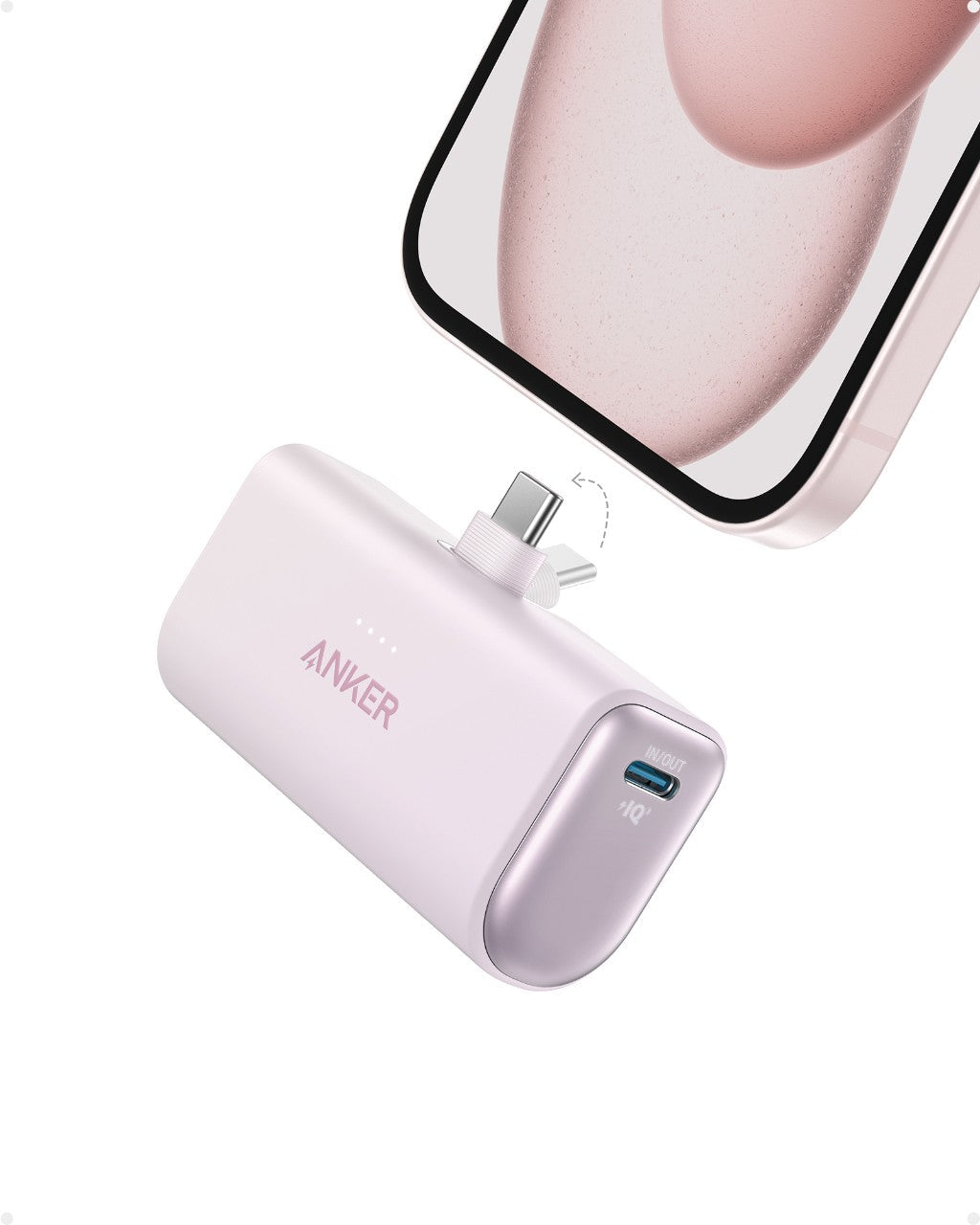 Refurbished ankerrdeals Mini Power Bank (22.5W, Built-In USB-C Connector)