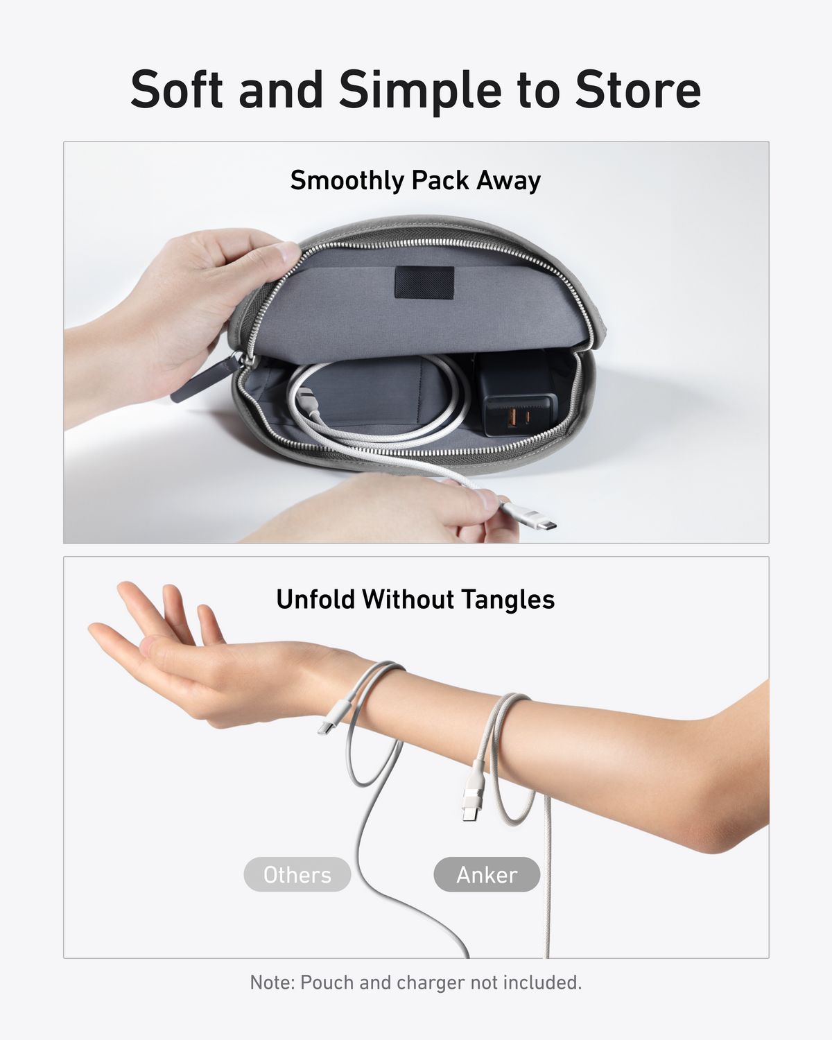ankerrdeals USB-C to USB-C Cable (3 ft / 6 ft, 240W, Upcycled-Braided)