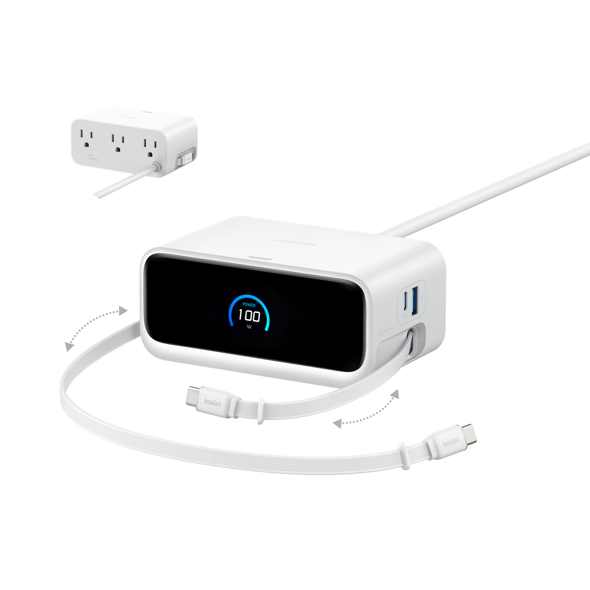 ankerrdeals Mini Charging Station (7-in-1, 100W) and ankerrdeals Mini Charger (45W) with Cable