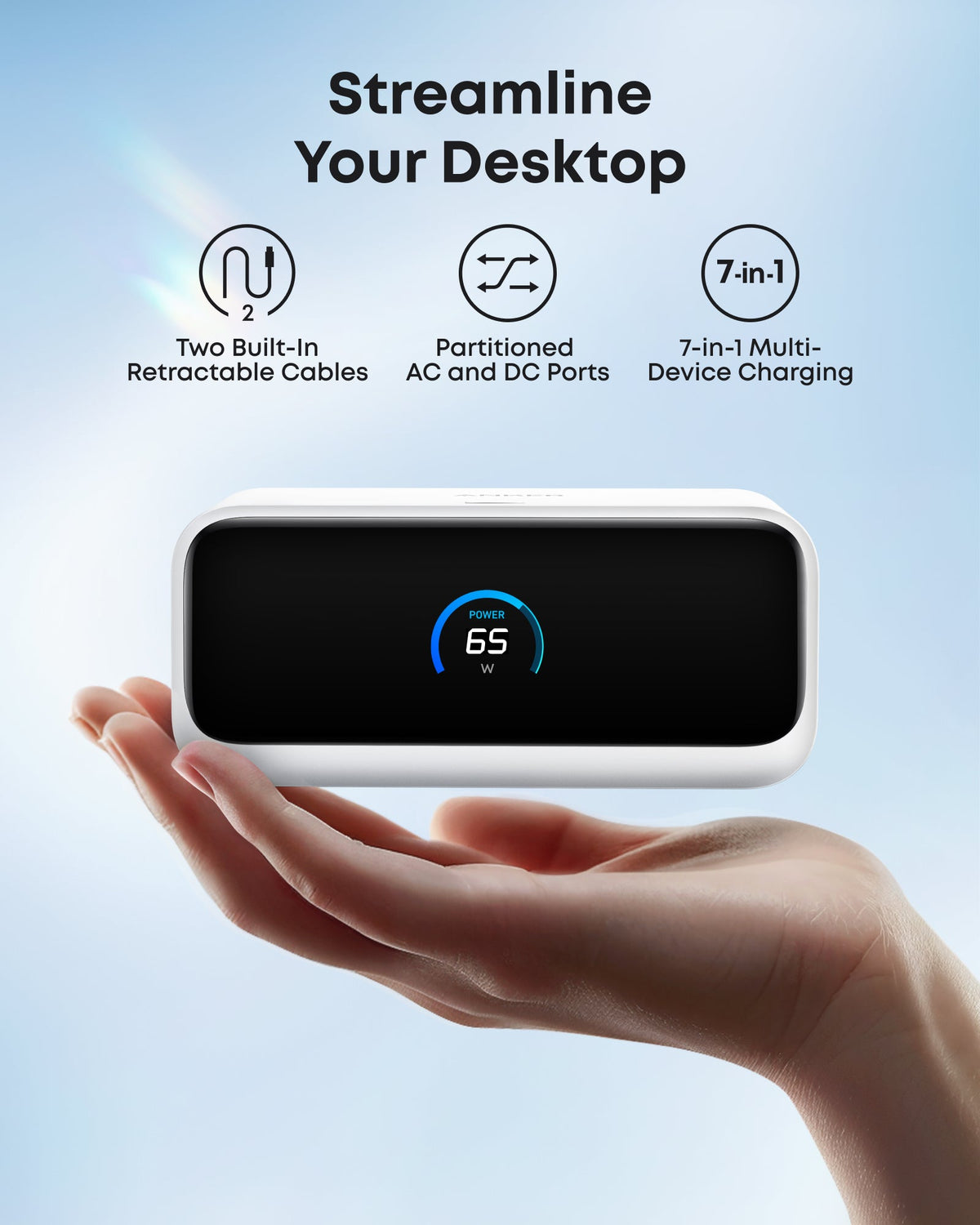 ankerrdeals Mini Charging Station (7-in-1, 100W) and ankerrdeals Mini Charger (45W) with Cable