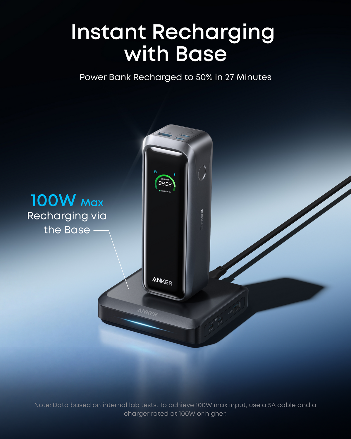 ankerrdeals Pro Power Bank (20K, 220W) with Charging Base