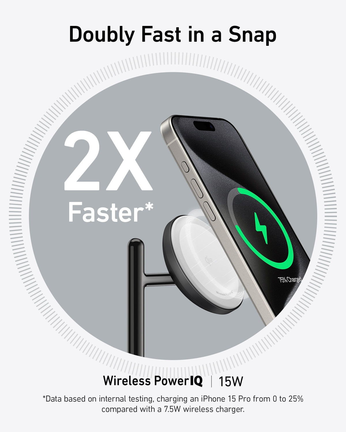 Refurbished ankerrdeals Magnetic Wireless Charging Station (3-in-1 Stand)