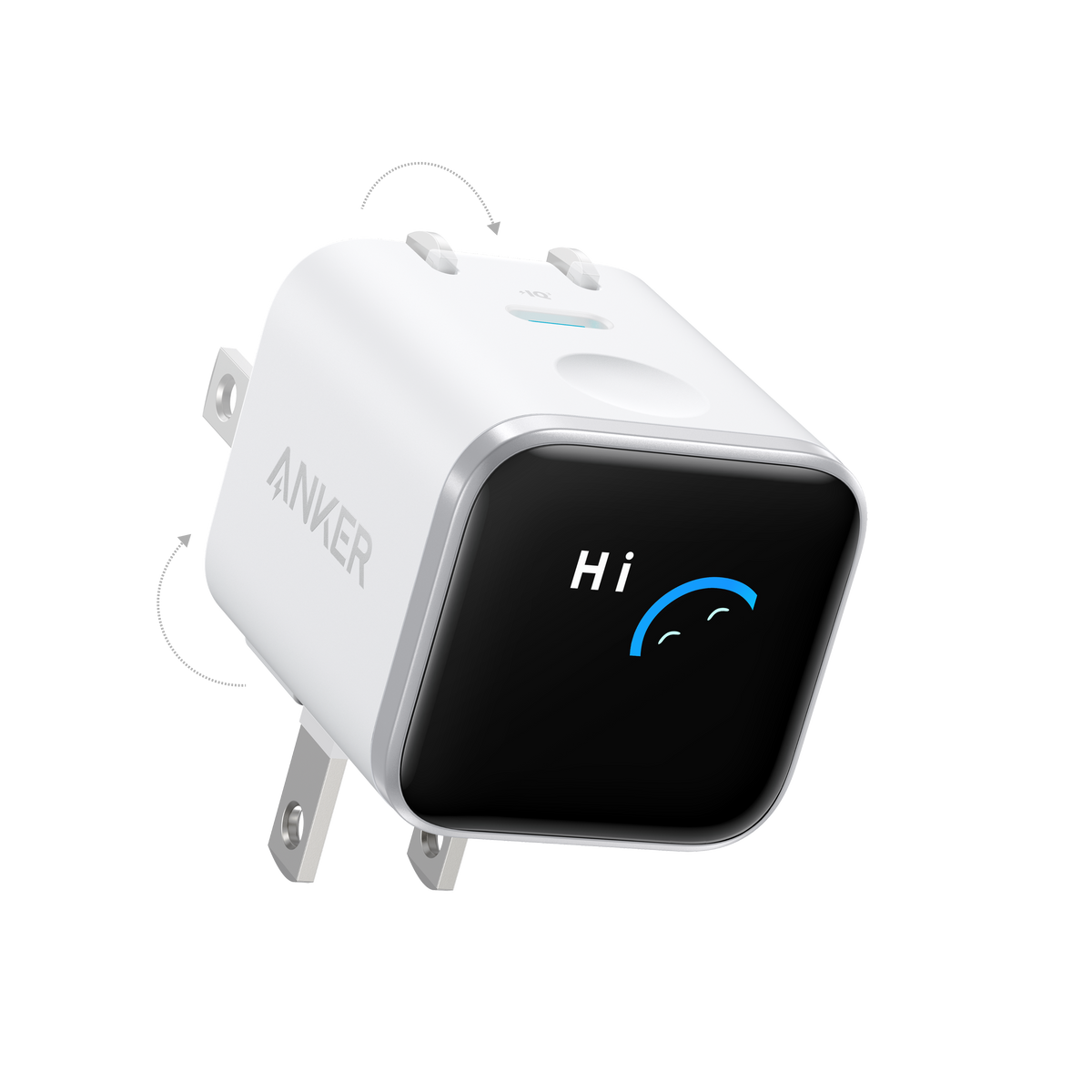 ankerrdeals Mini Charger (45W, Smart Display, 180° Foldable)