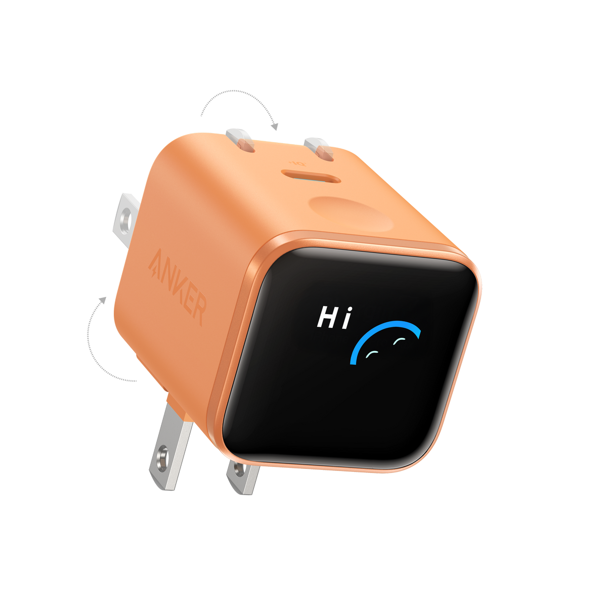ankerrdeals Mini Charger (45W, Smart Display, 180° Foldable)