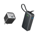 Bundle kit: ankerrdeals Mini Power Bank (30W, Built-In USB-C Cable) and ankerrdeals Mini Charger (20W)