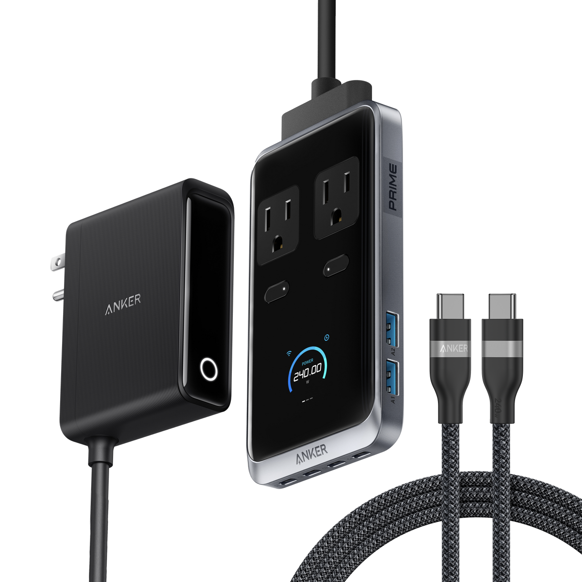 ankerrdeals Pro Charging Station (8-in-1, 240W) and USB-C to USB-C Cable (6 ft, 240W )
