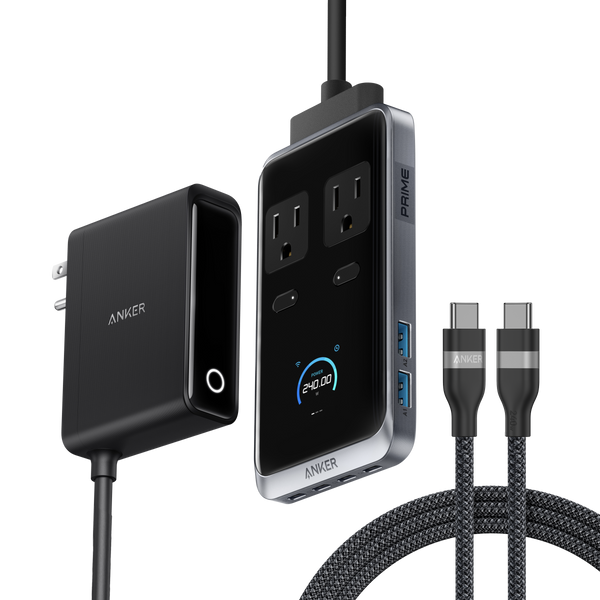 ankerrdeals Pro Charging Station (8-in-1, 240W) and USB-C to USB-C Cable (6 ft, 240W )