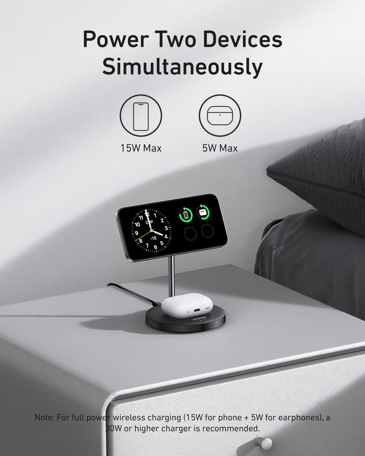 ankerrdeals Magnetic Wireless Charger (2-in-1, Stand)