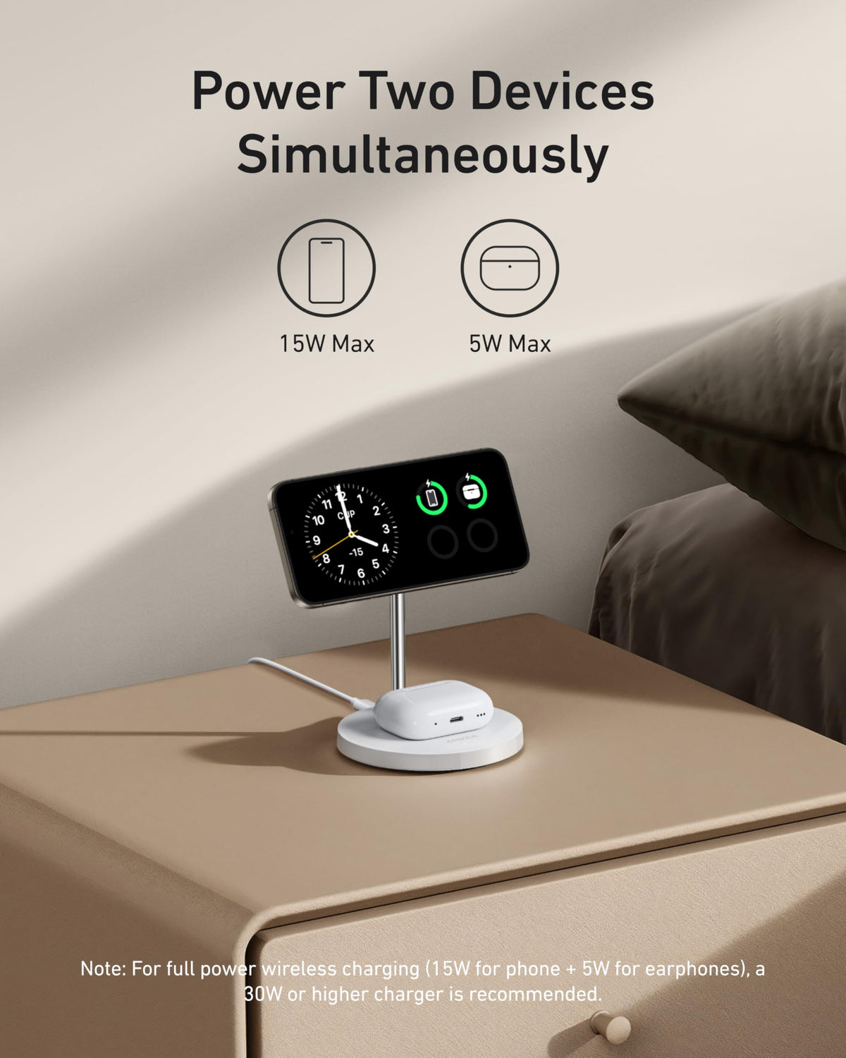 ankerrdeals Magnetic Wireless Charger (2-in-1, Stand)