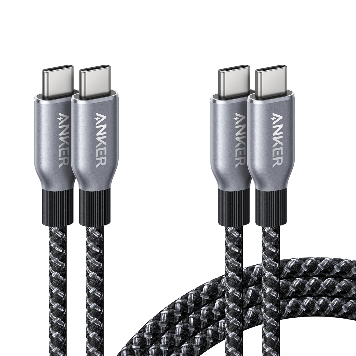 ankerrdeals Pro USB-C to USB-C Cable (240W, Upcycled-Braided, 2-Pack)