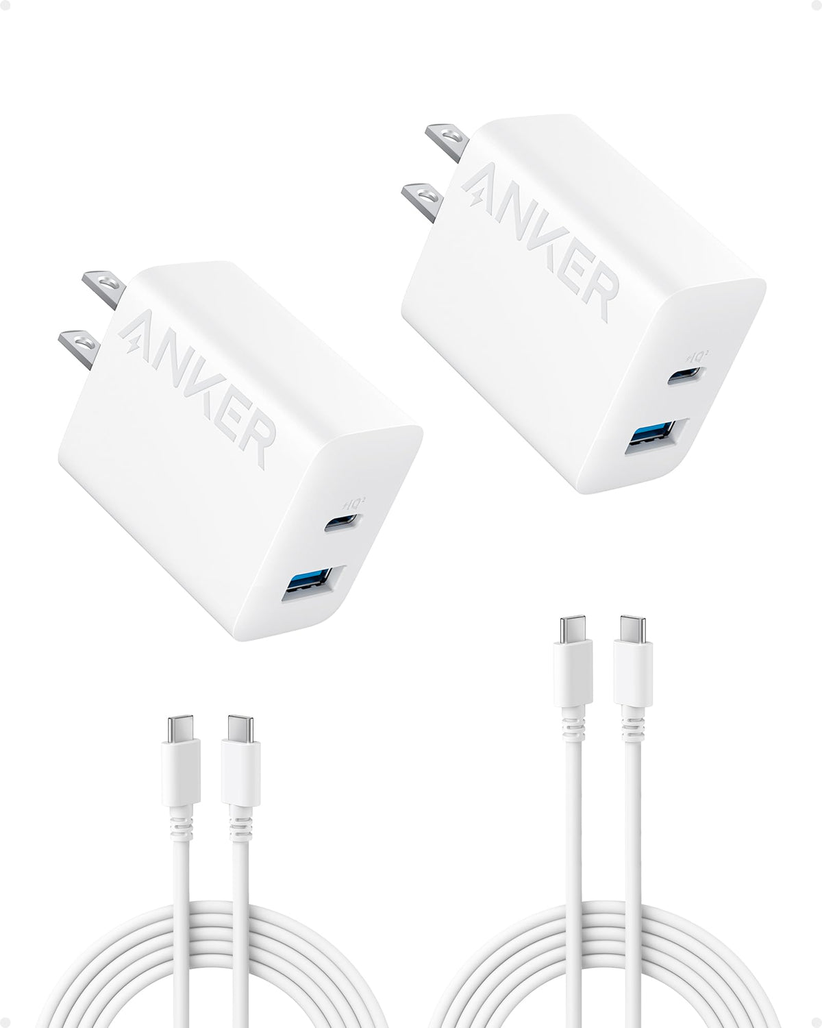 Refurbished ankerrdeals 20W Fast Wall Charger (2-Pack)