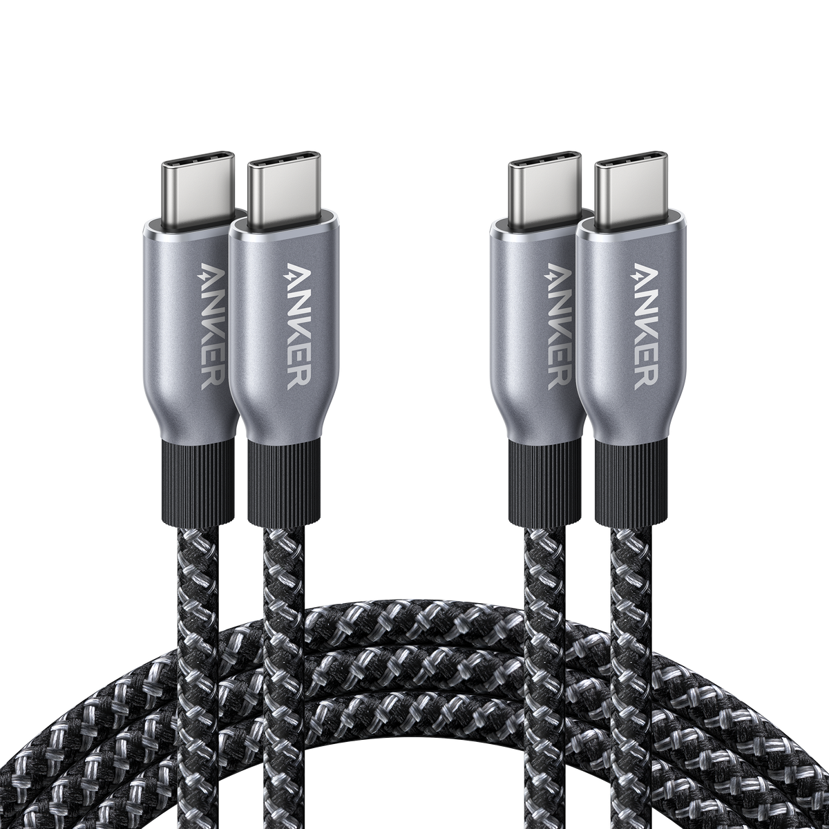 ankerrdeals Pro USB-C to USB-C Cable (240W, Upcycled-Braided, 2-Pack)