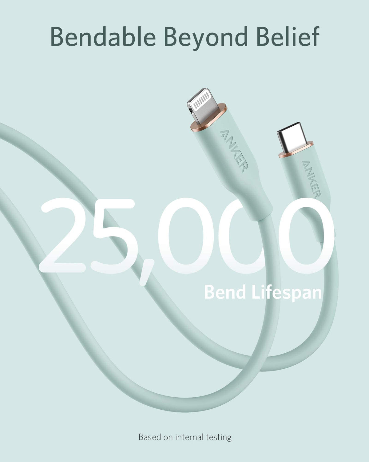 Refurbished ankerrdeals 641 USB-C to Lightning Cable (Flow, Silicone)