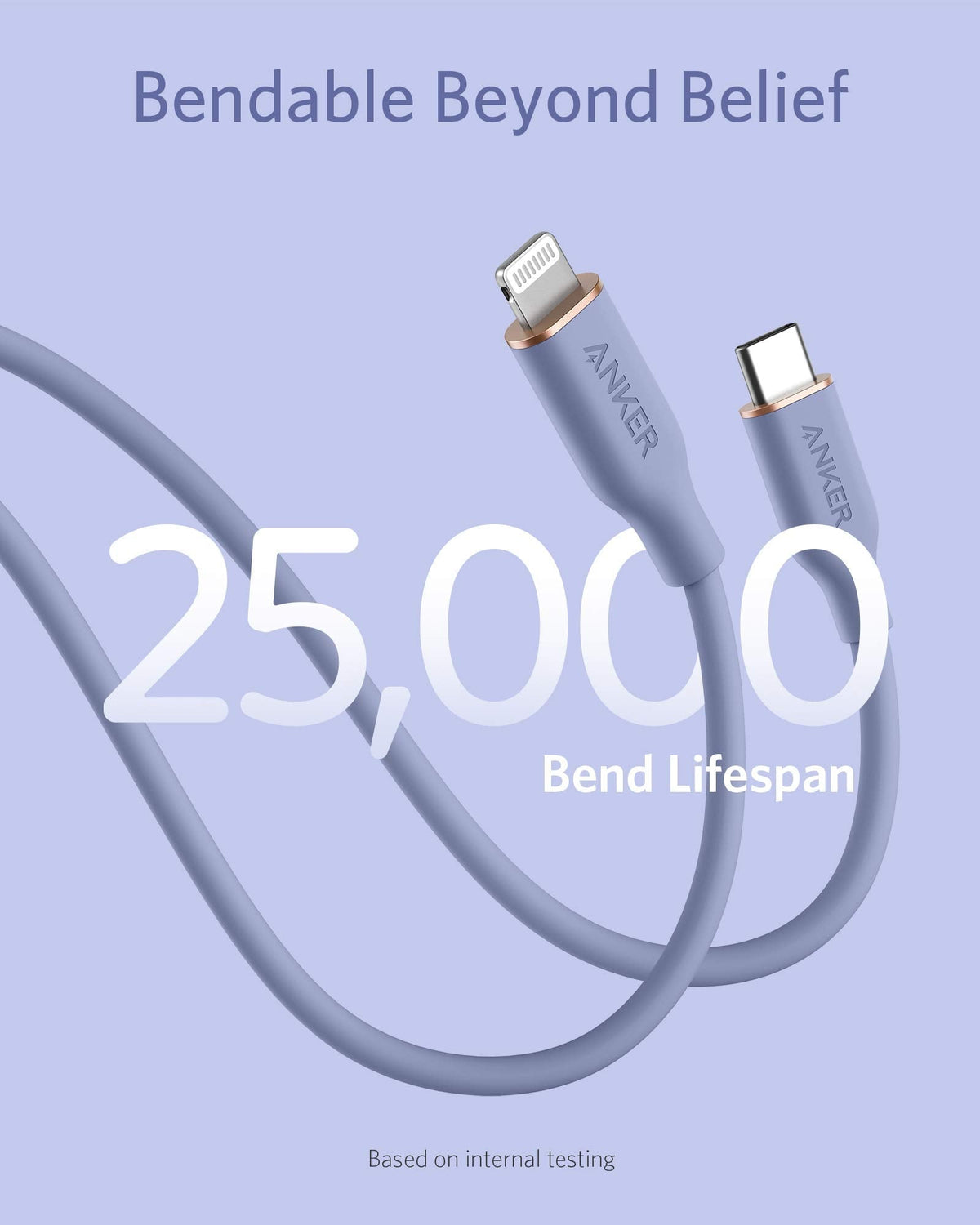Refurbished ankerrdeals 641 USB-C to Lightning Cable (Flow, Silicone)
