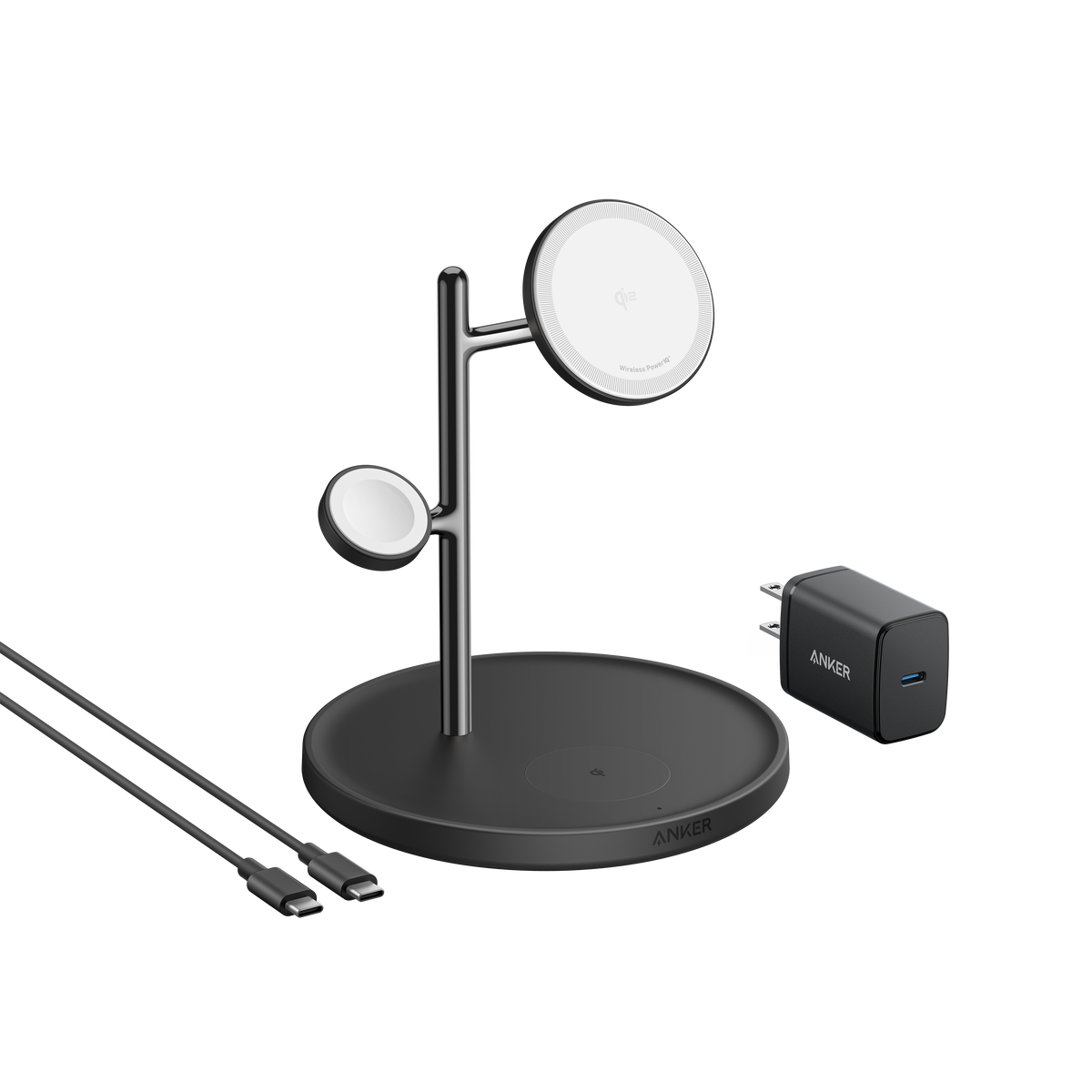 Refurbished ankerrdeals Magnetic Wireless Charging Station (3-in-1 Stand)