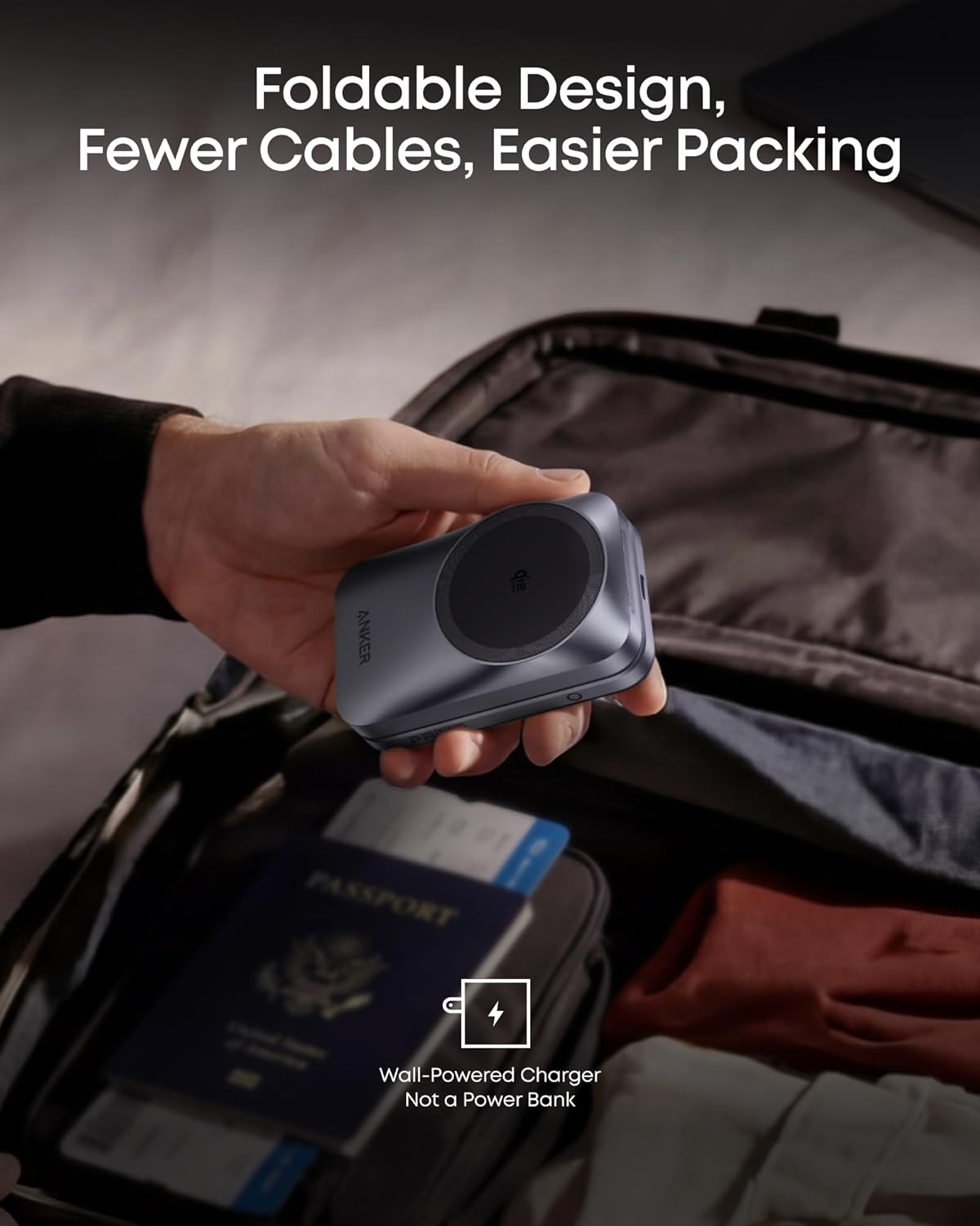 ankerrdeals Pro Wireless Charging Station (3-in-1, Magnetic, AirCool, Foldable)