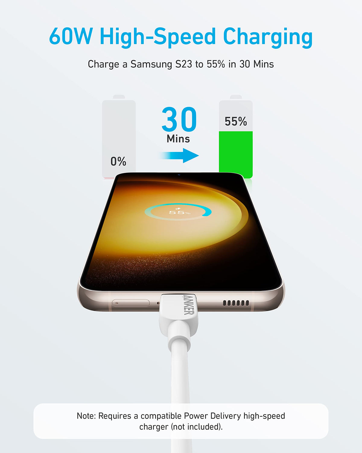 ankerrdeals 310 USB-C to USB-C Cable (3 ft)