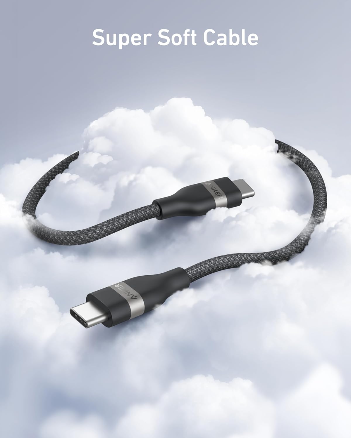 ankerrdeals USB-C to USB-C Cable (3 ft / 6 ft, 240W, Upcycled-Braided)