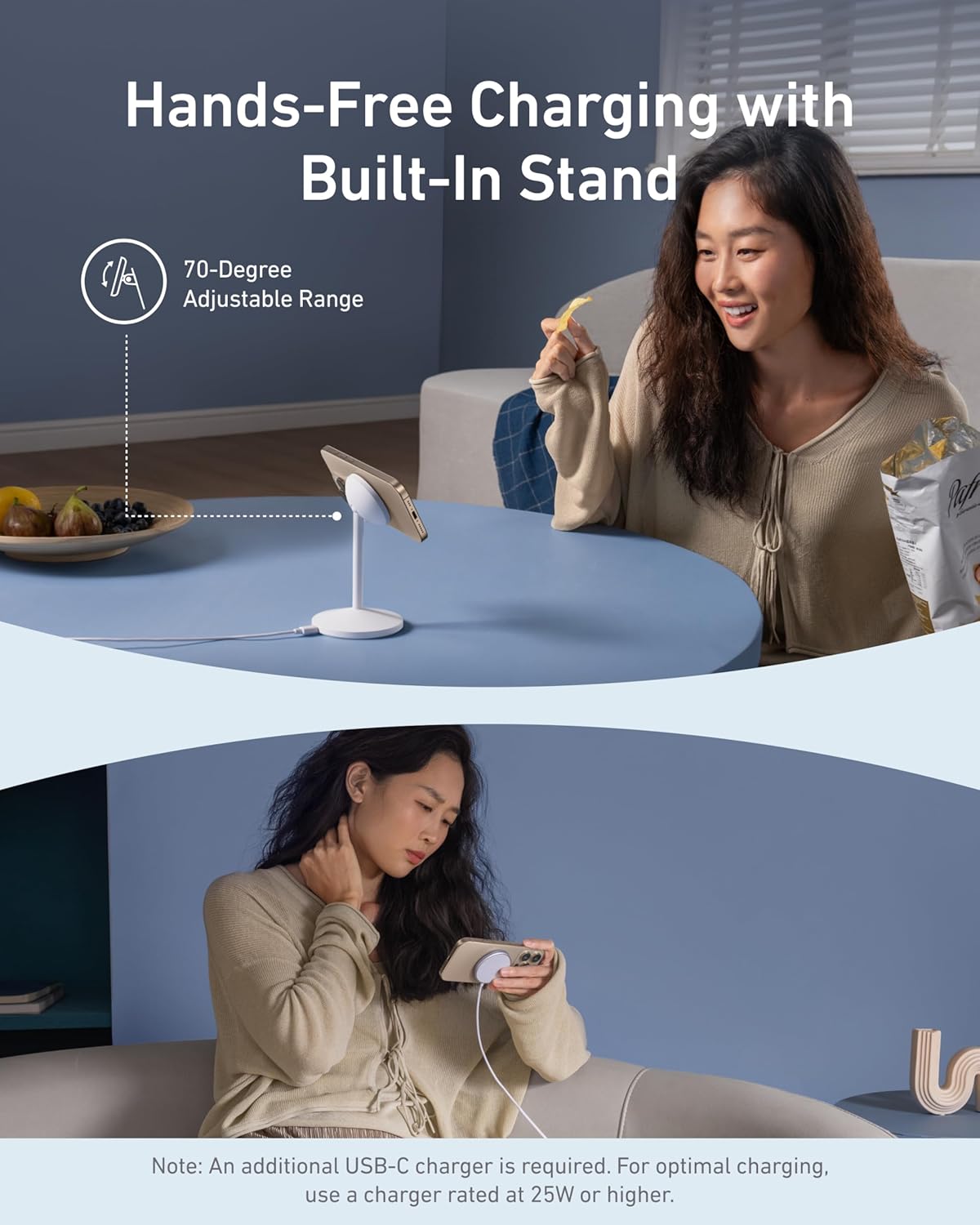 ankerrdeals Magnetic Wireless Charger (Stand)