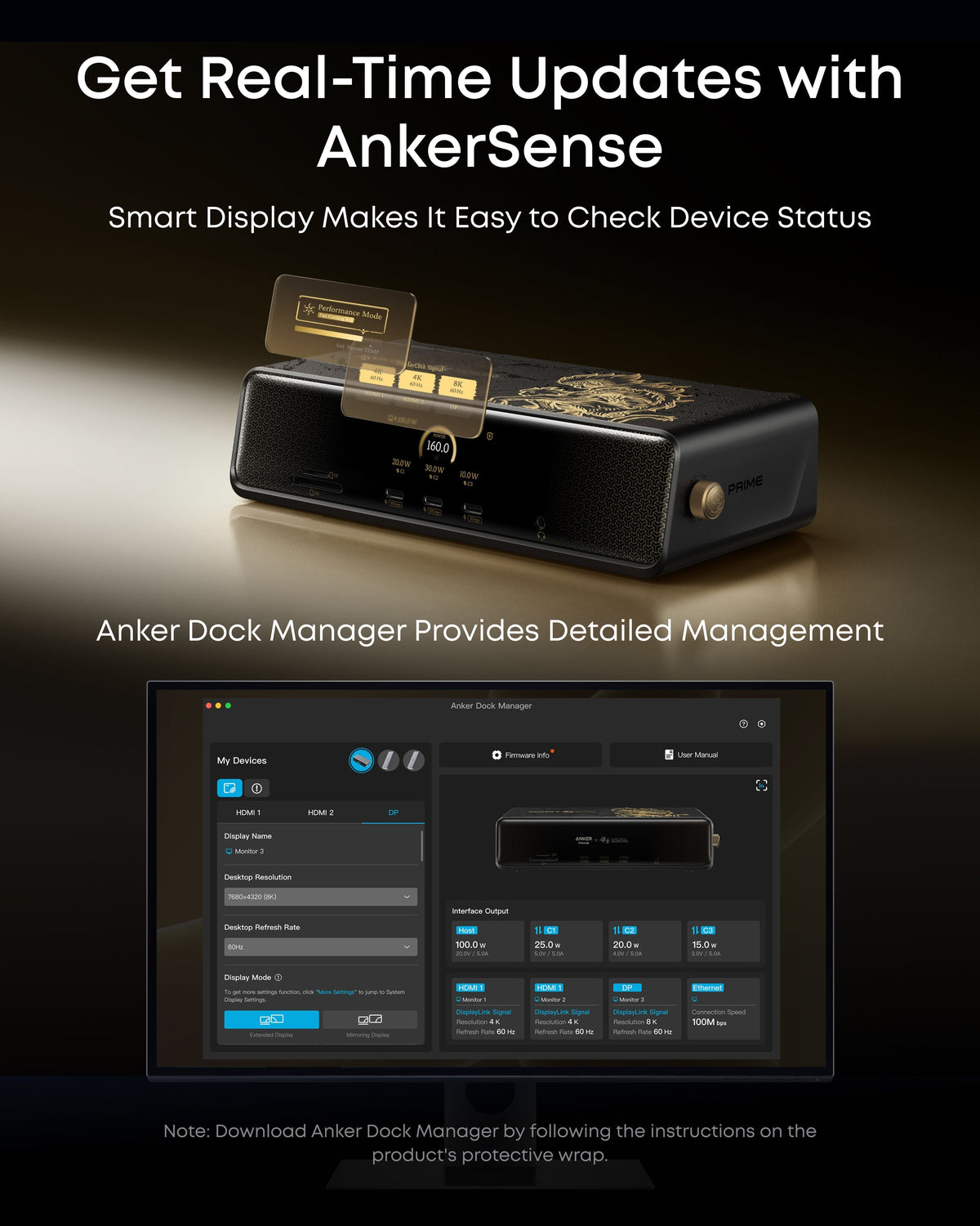 (ankerrdeals × Black Myth: Wukong Edition) ankerrdeals Pro Docking Station (14-in-1, Triple Display, DisplayLink) with DL7400