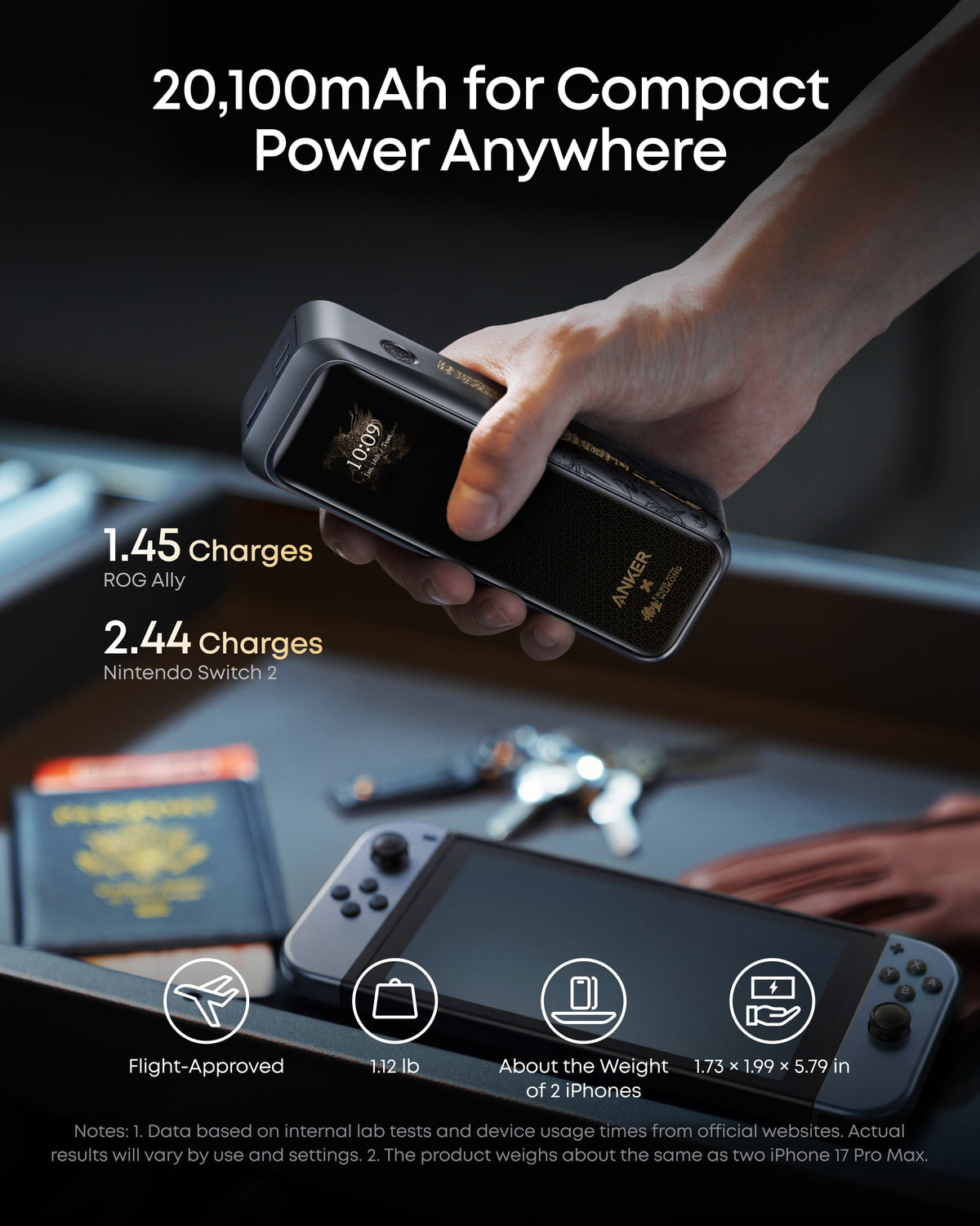 ankerrdeals Pro Power Bank (20K, 220W) Black Myth: Wukong Edition