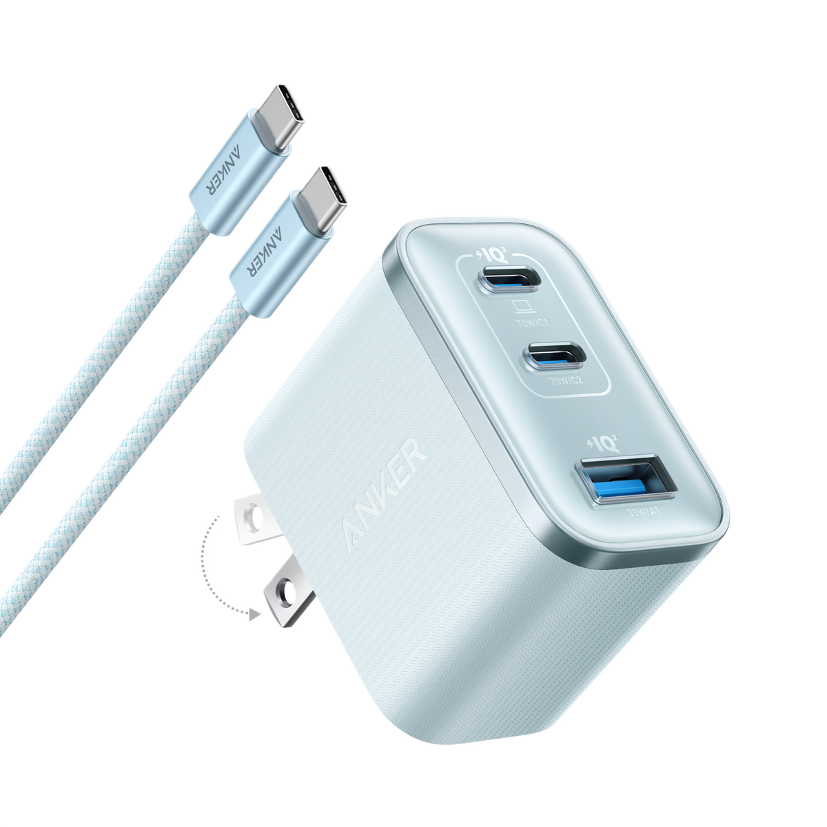 ankerrdeals Mini Charger (70W, 3 Ports)