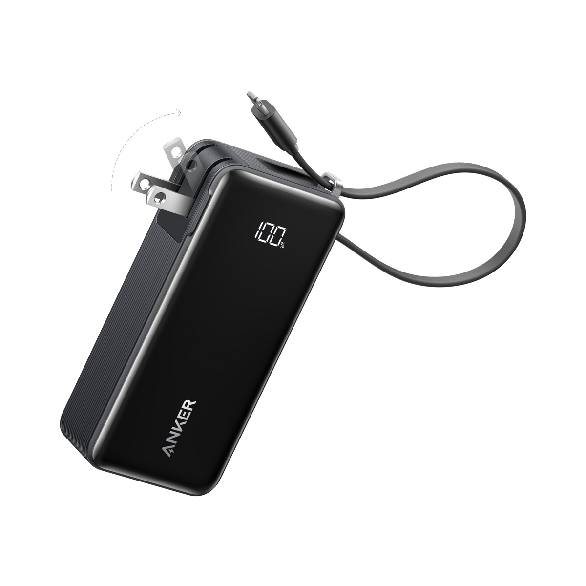 ankerrdeals Power Bank (10K, Fusion, Built-In Cable)