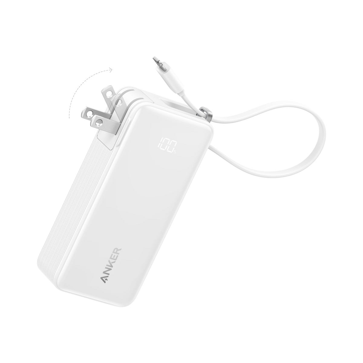 ankerrdeals Power Bank (10K, Fusion, Built-In Cable)