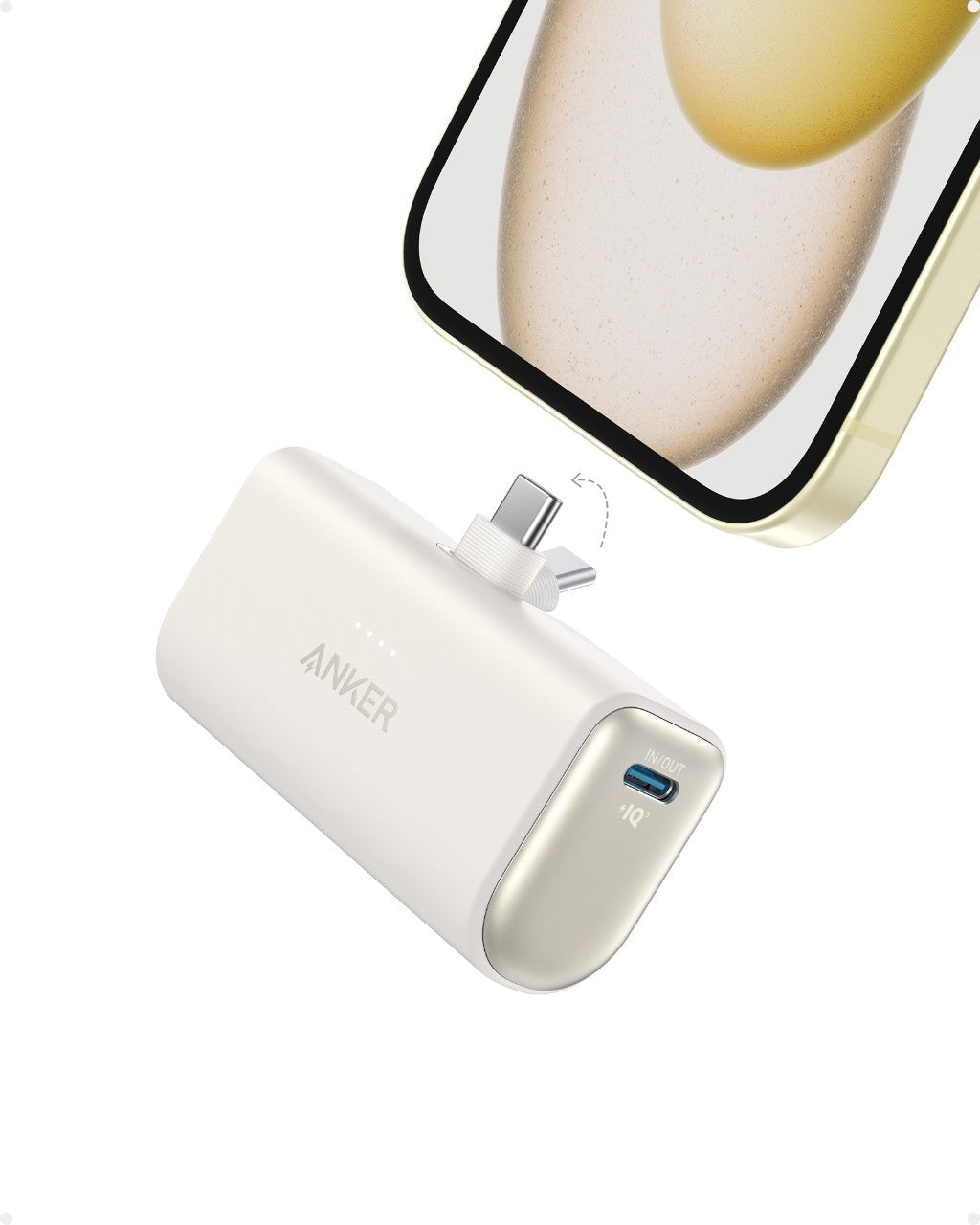 Refurbished ankerrdeals Mini Power Bank (22.5W, Built-In USB-C Connector)