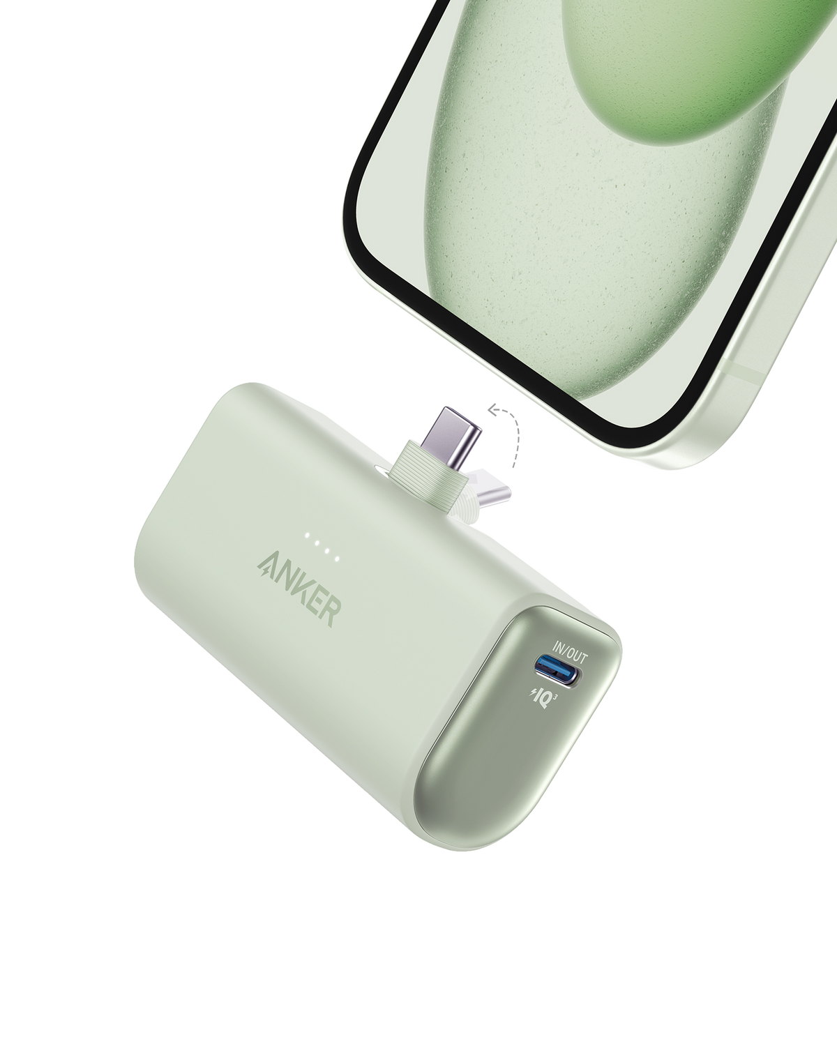 ankerrdeals Mini Power Bank (22.5W, Built-In USB-C Connector)
