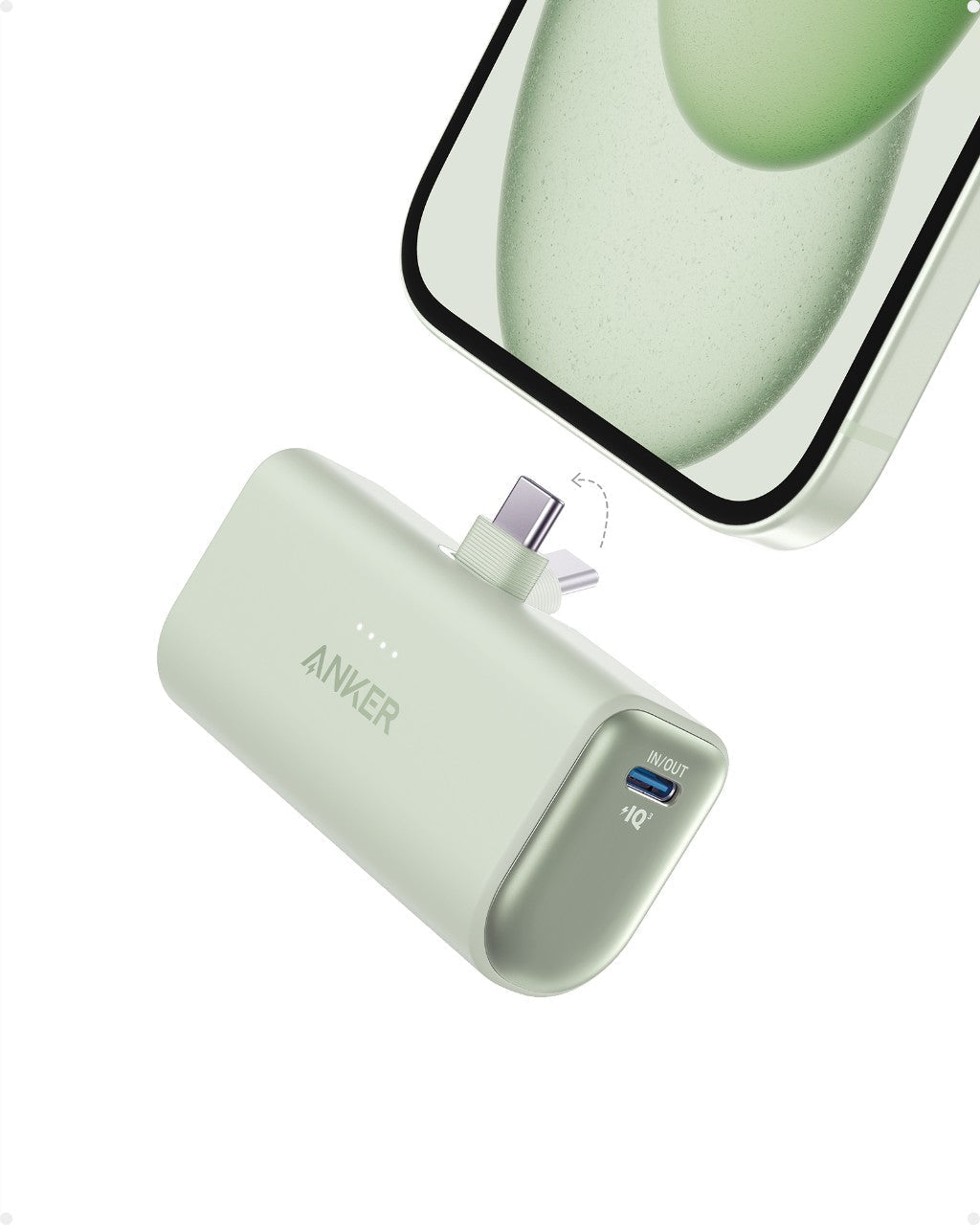 Refurbished ankerrdeals Mini Power Bank (22.5W, Built-In USB-C Connector)