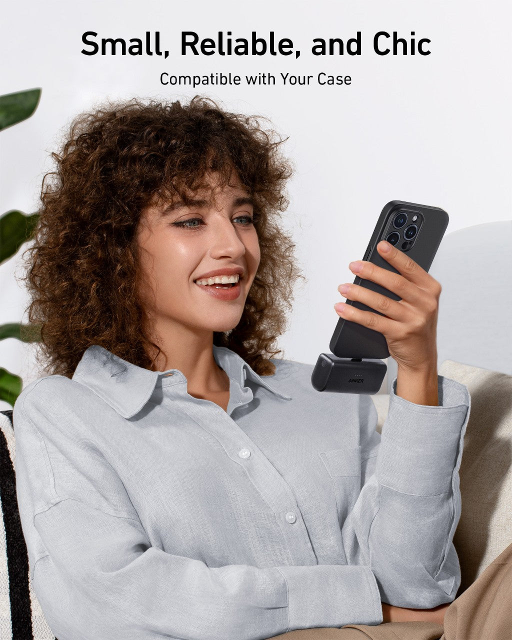 Refurbished ankerrdeals Mini Power Bank (22.5W, Built-In USB-C Connector)