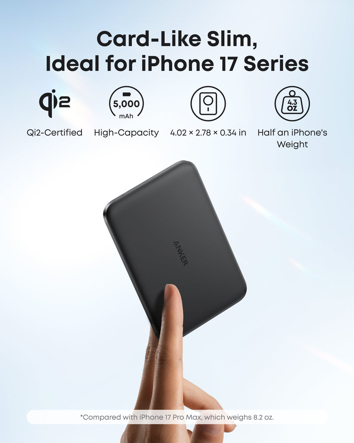 ankerrdeals Mini Power Bank (5K, Magnetic, Slim)
