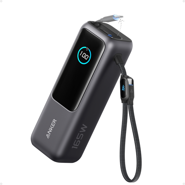 ankerrdeals Laptop Power Bank (25K, 165W, Built-In and Retractable Cables)