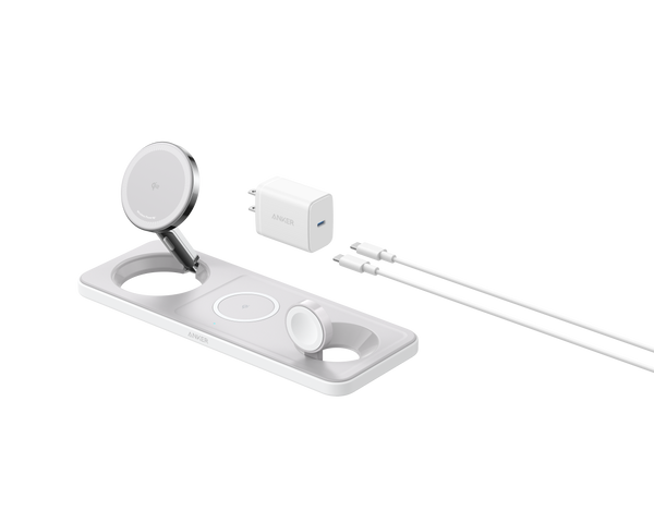 Refurbished ankerrdeals Magnetic Wireless Charging Station (3-in-1 Pad)