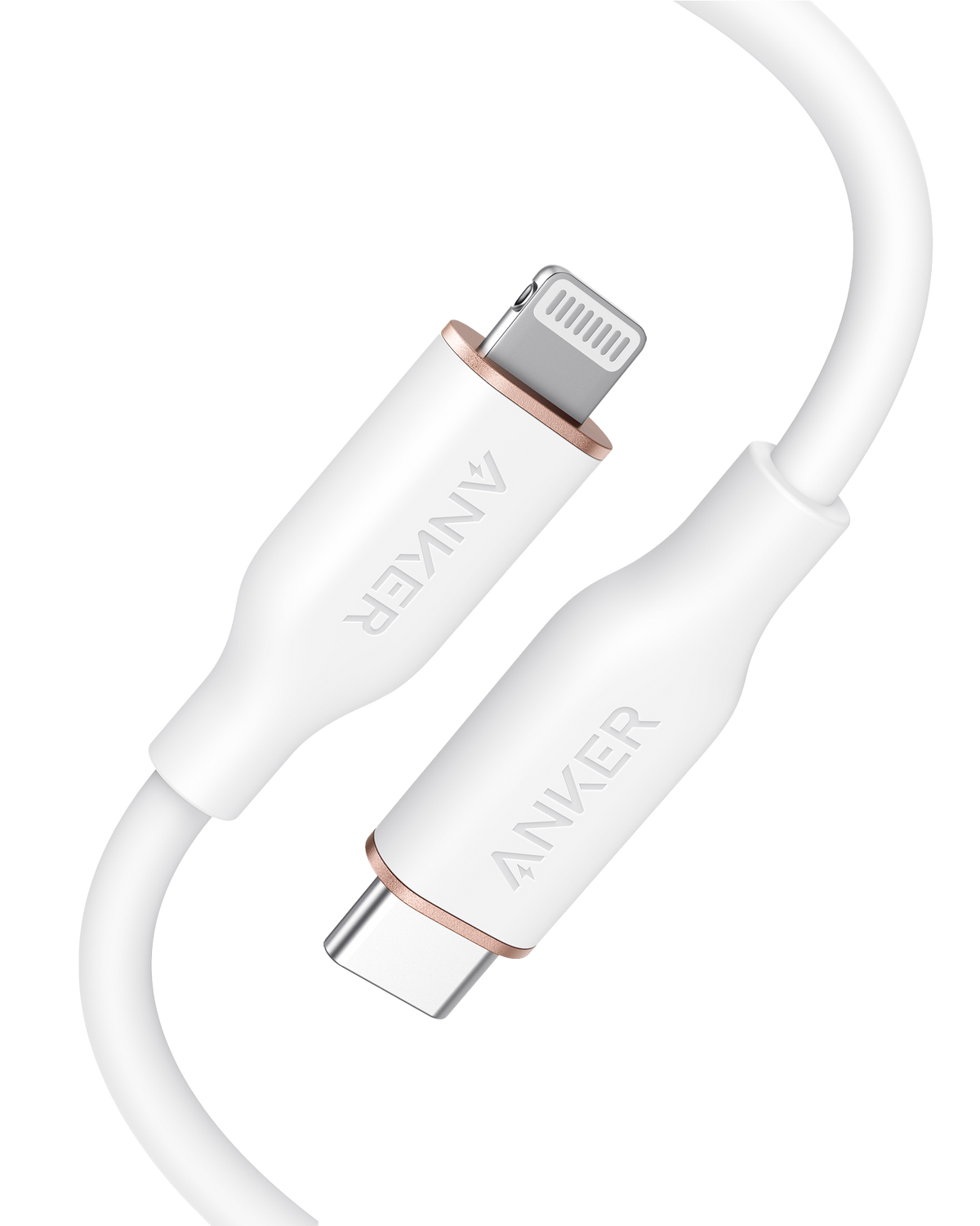 Anker white cable with Type-C for charging and syncing