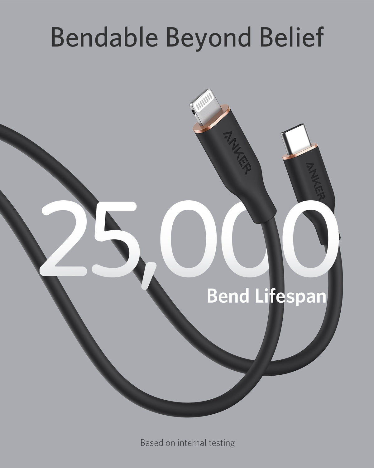 ankerrdeals 641 USB-C to Lightning Cable (Flow, 3 ft Silicone)