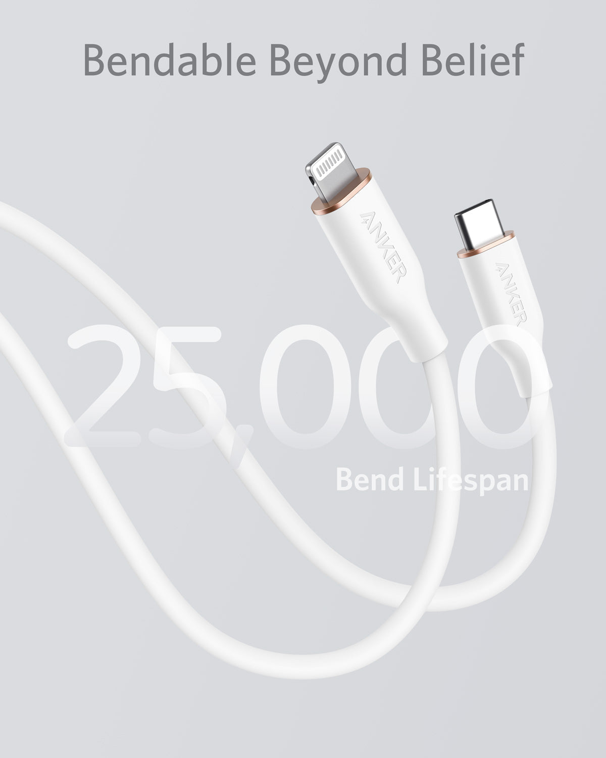 ankerrdeals 641 USB-C to Lightning Cable (Flow, 3 ft Silicone)