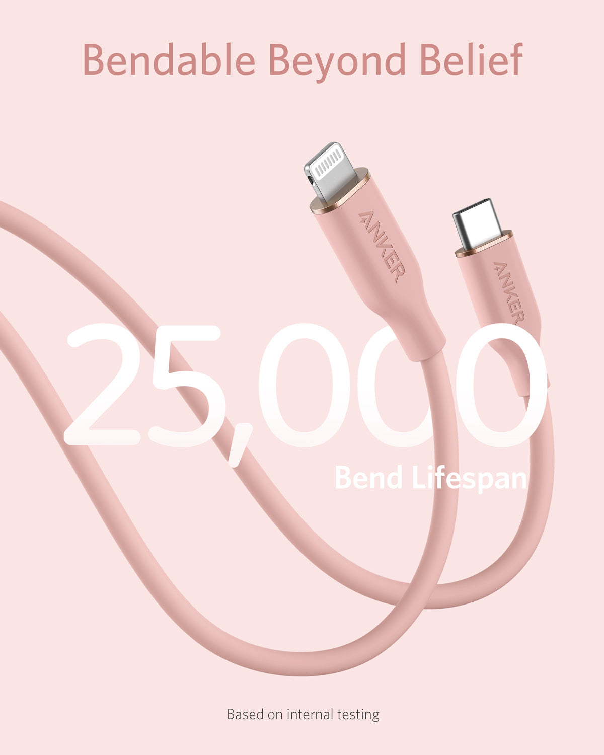 ankerrdeals 641 USB-C to Lightning Cable (Flow, 3 ft Silicone)