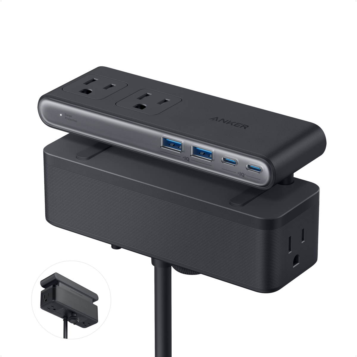 ankerrdeals Mini Power Strip (10-in-1, 70W, Clamp)