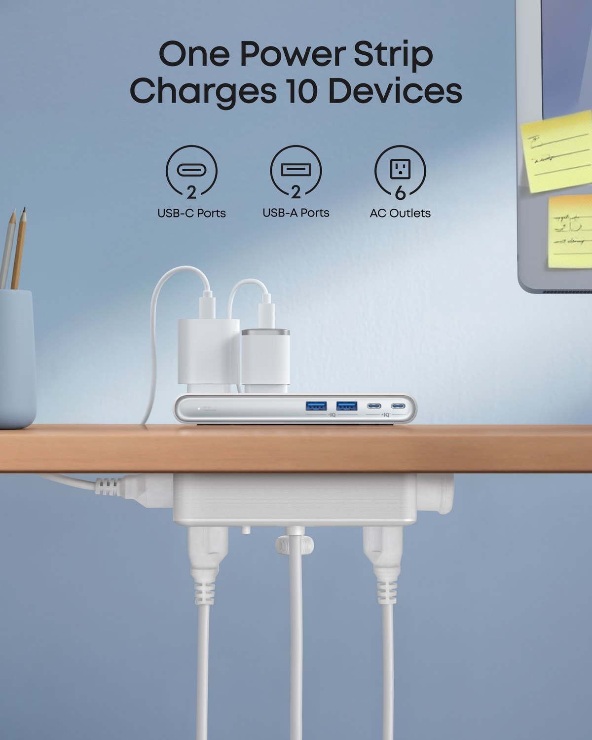 ankerrdeals Mini Power Strip (10-in-1, 70W, Clamp)