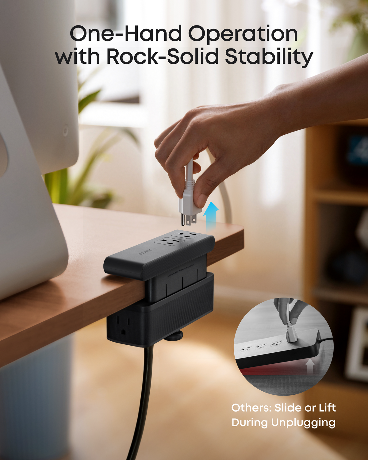 ankerrdeals Mini Power Strip (10-in-1, 70W, Clamp)