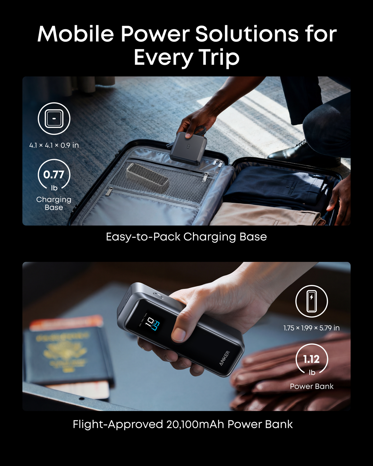 ankerrdeals Pro Power Bank (20K, 220W) with Charging Base