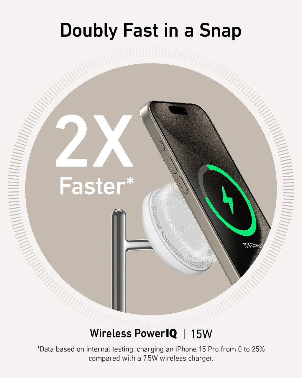 Refurbished ankerrdeals Magnetic Wireless Charging Station (3-in-1 Stand)